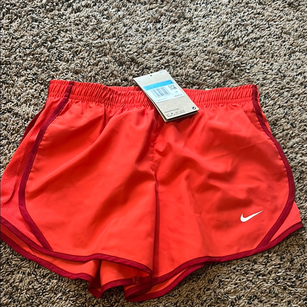 Nike Red Running Shorts with Elastic Waistband